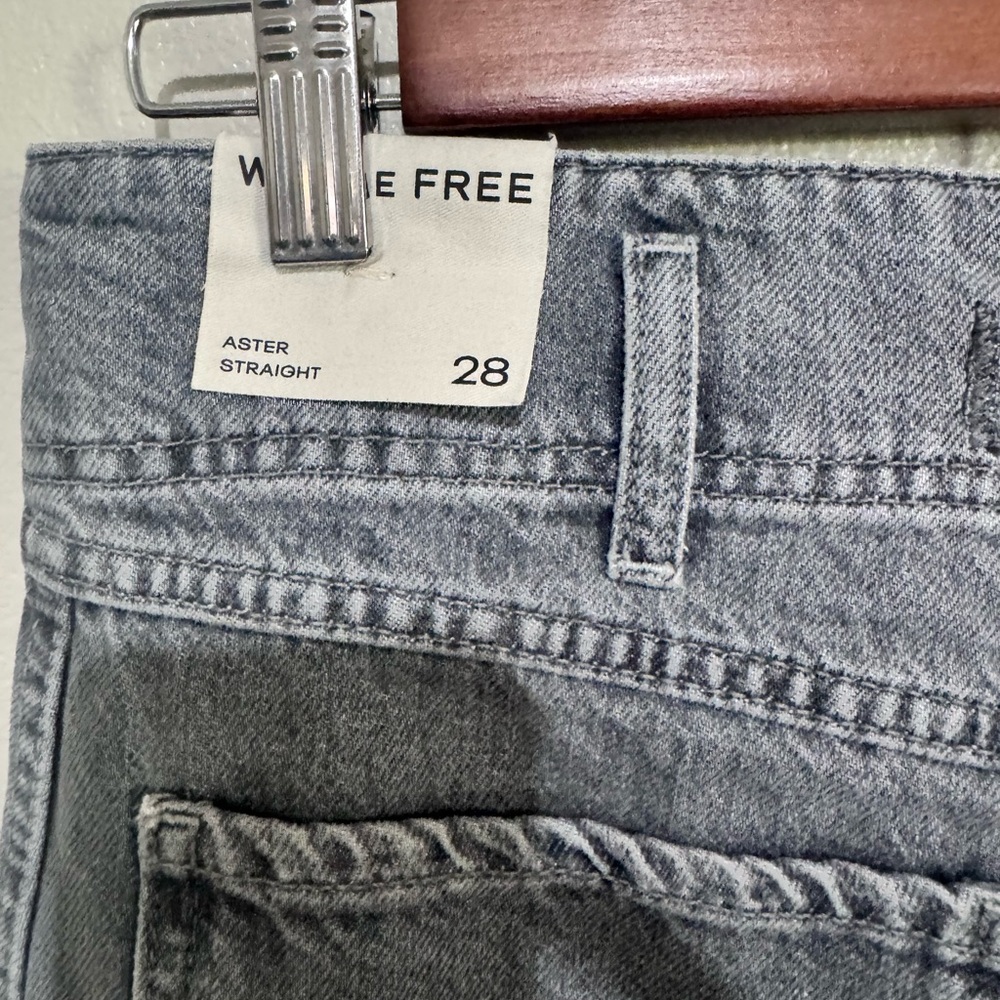 Free People High Rise Charcoal Jeans - Picture 3 of 5